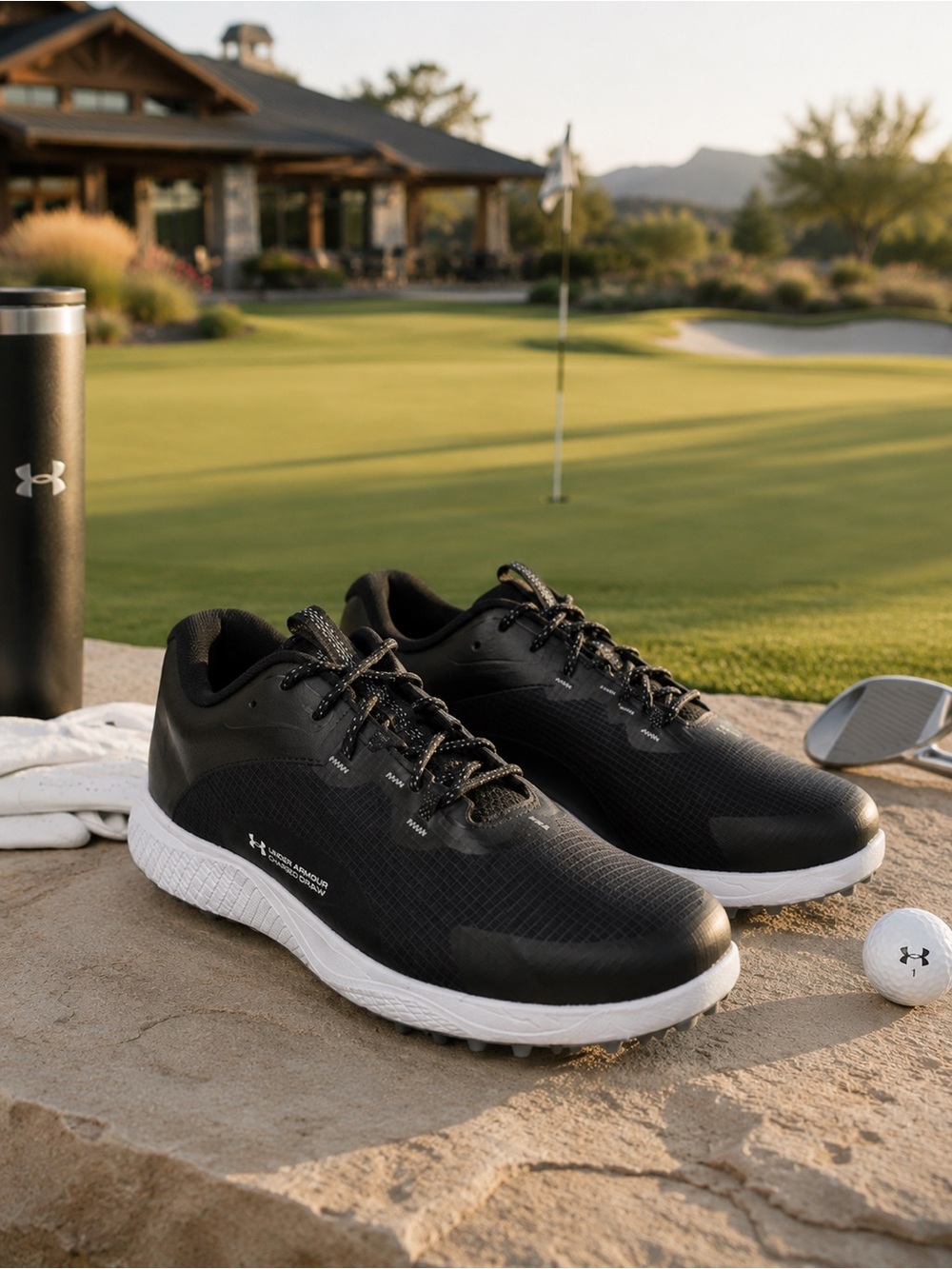 Under Armour Charged Draw 2 SL Golf Shoes Men’s 11.5 Black Spikeless